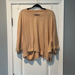AE Aerie Oversized Cotton Tee Shirt Summer House XL Nude